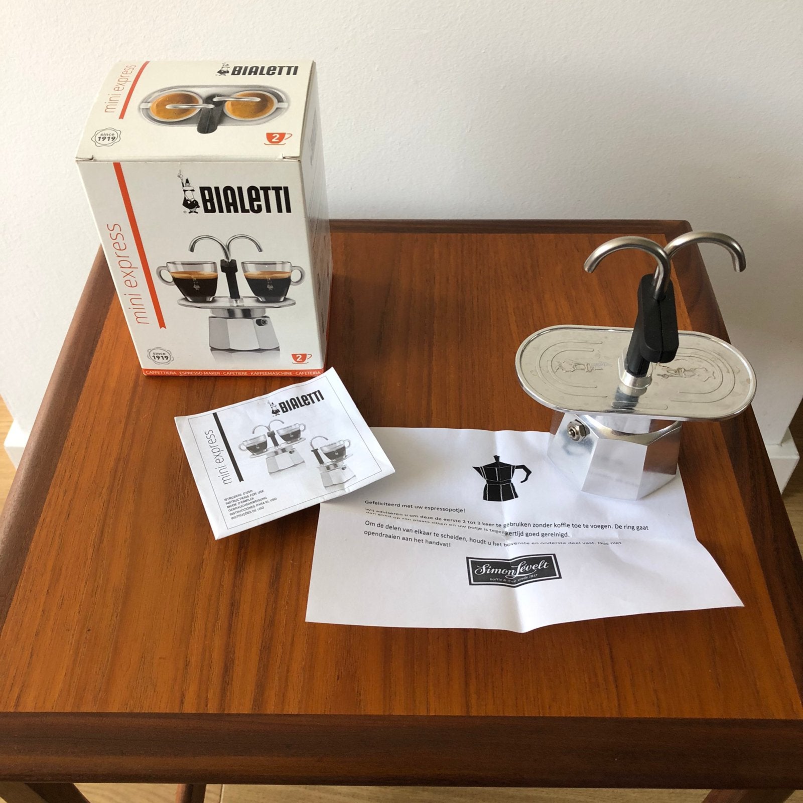 Bialetti Mini Express (2 kopjes) percolator, Ophalen of Verzenden, Zo goed als nieuw