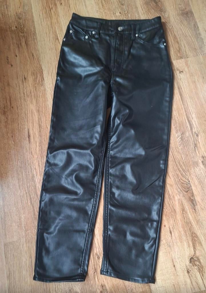 Leren broek, Divided, Zwart, Ophalen of Verzenden, Zo goed als nieuw