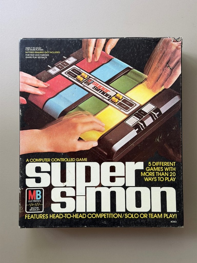 Vintage 'Super Simon' electronic game -WERKT NIET-, Ophalen of Verzenden, Gebruikt