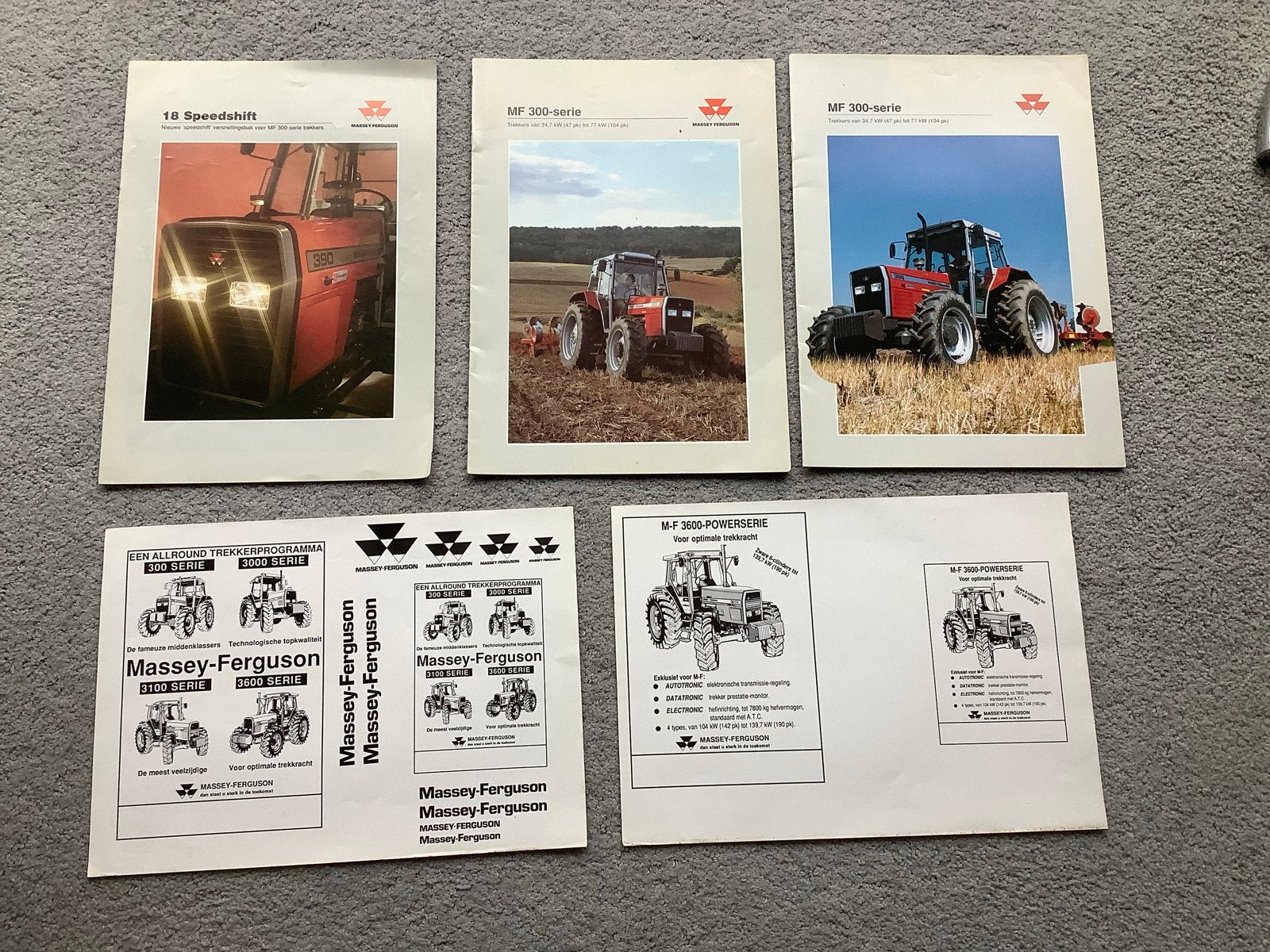 Verzamelmateriaal MF: Folders Massey Ferguson tractoren, Ophalen of Verzenden, Gelezen, Overige merken