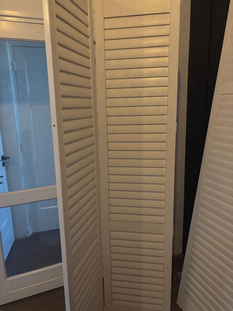 Shutter, shutters, 2 maten, Ophalen, 100 tot 150 cm, 200 cm of meer, Wit