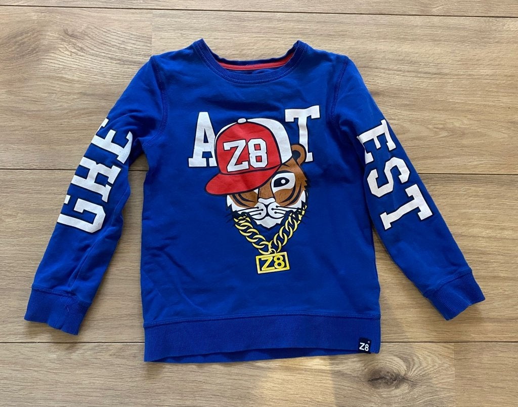 Z8 trui sweater met stoere tijger Joshua maat 116 122 jongen, Kinderen en Baby's, Kinderkleding | Maat 116, Ophalen of Verzenden