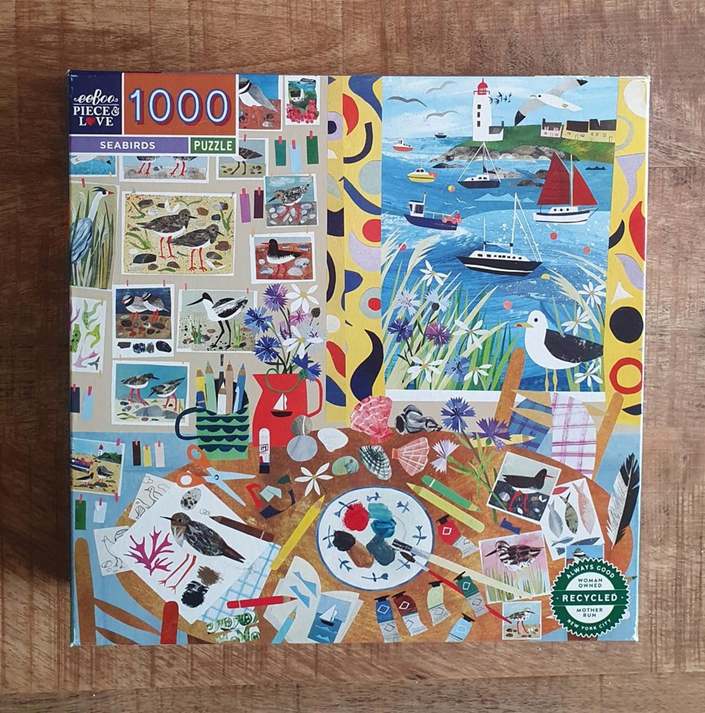 Eeboo legpuzzel "Seabird" 1000 stukjes, Hobby en Vrije tijd, Denksport en Puzzels, Ophalen of Verzenden, 500 t/m 1500 stukjes