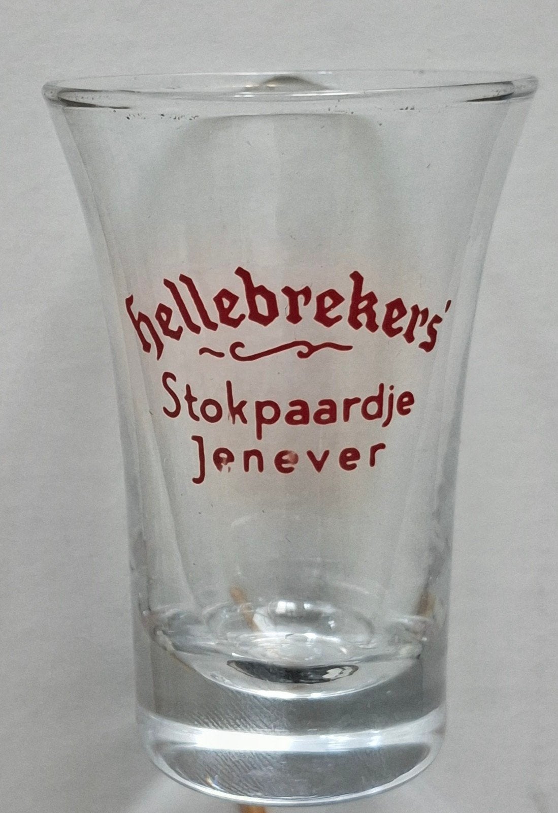 glaasje van Hellebrekers Stokpaardje jenever (27), Verzamelen, Ophalen of Verzenden, Overige merken