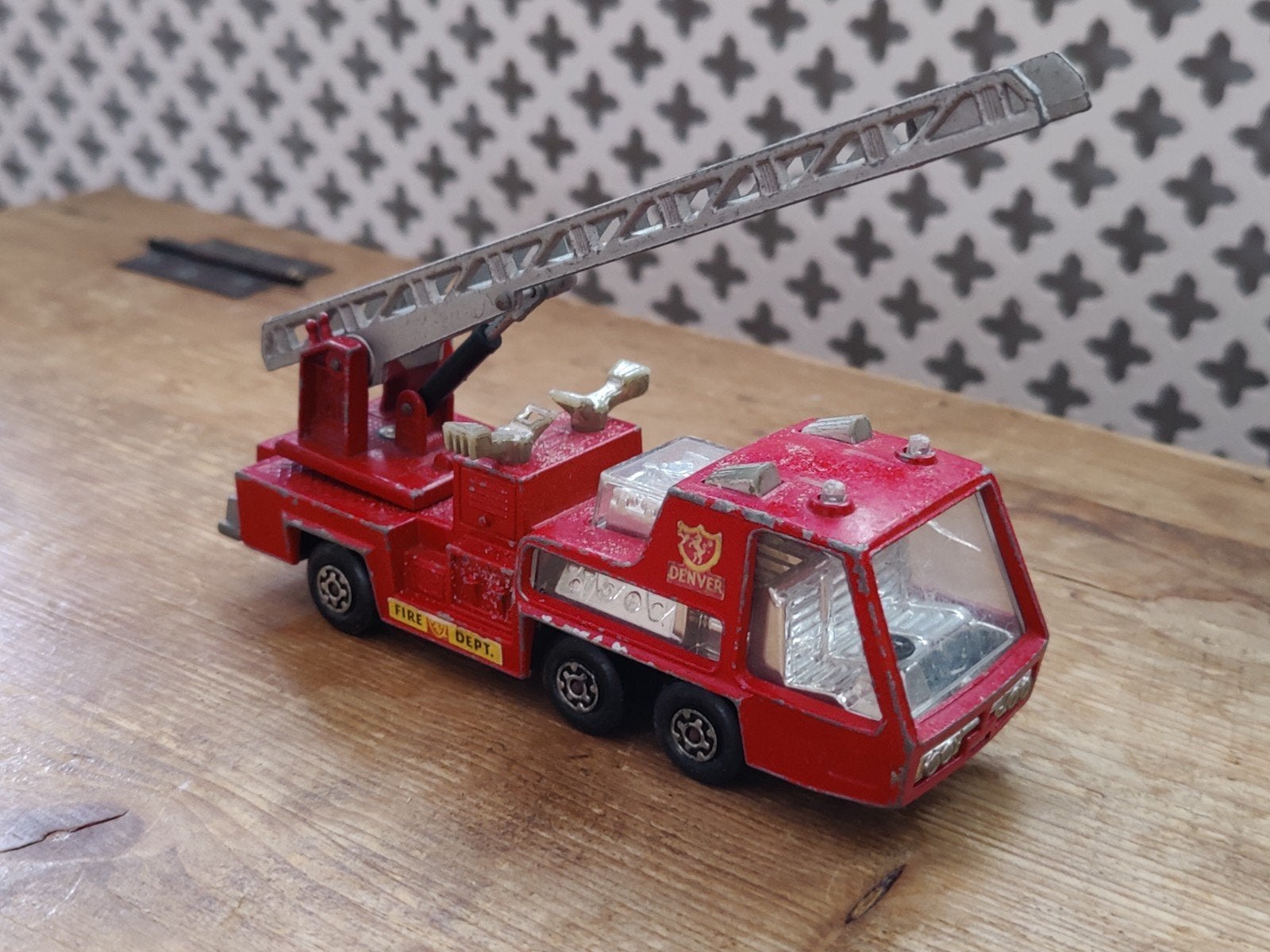Matchbox Super Kings Brandweer K-9 ROOD, Hobby en Vrije tijd, Ophalen of Verzenden, Bus of Vrachtwagen