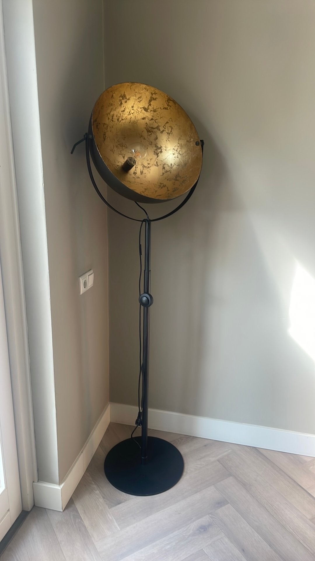 Industriele vloer lamp, Ophalen, Zo goed als nieuw, Minder dan 100 cm