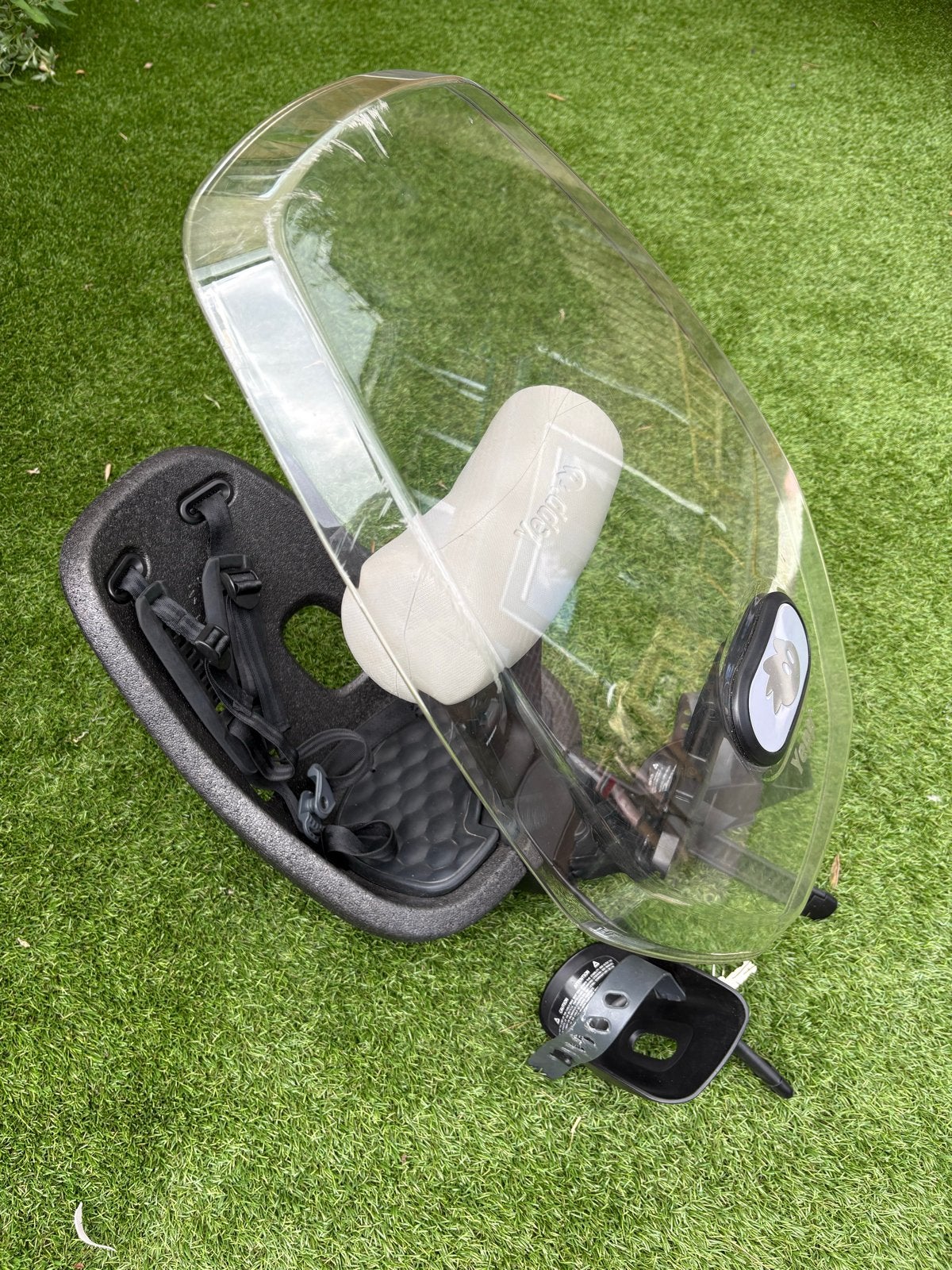 Thule Yepp Nexxt 2 Mini met Windscherm, Fietsen en Brommers, Ophalen, Voorzitje, 0 t/m 13 kg, Gebruikt