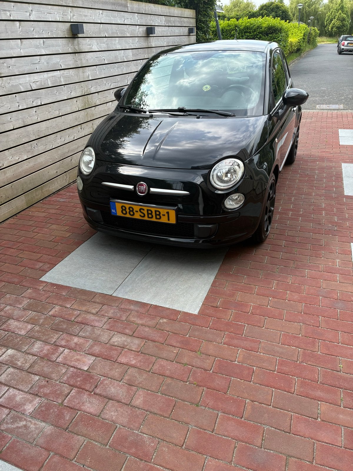 Mooie Fiat 500 0.9 Twinair 2011 Zwart, Auto's, Voorwielaandrijving, Euro 5, Stof, 31 €/maand