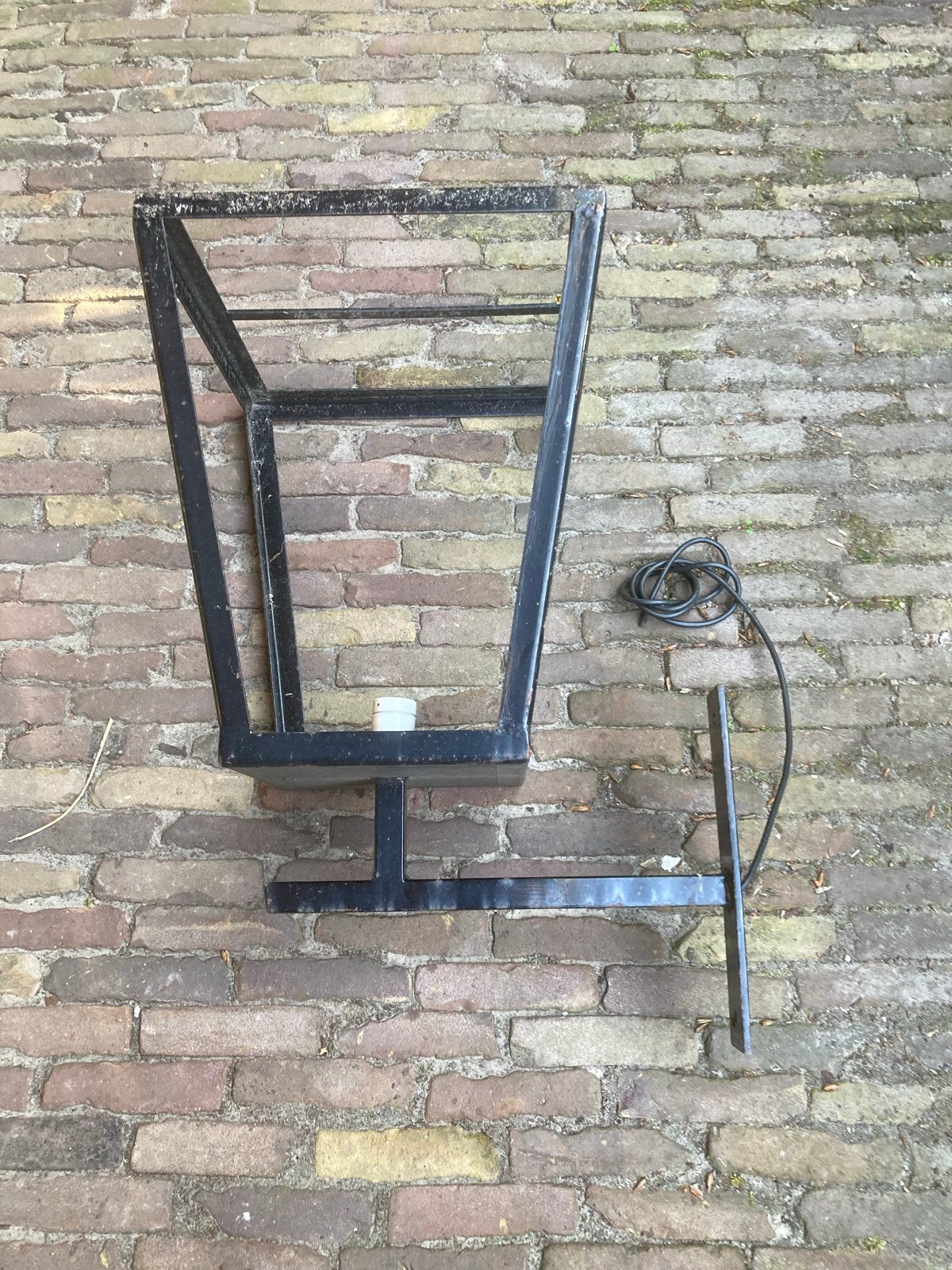 Groot lampenframe voor buitenlamp of decoratie, Overige merken, Gebruikt, Zwart, Overige fittingen