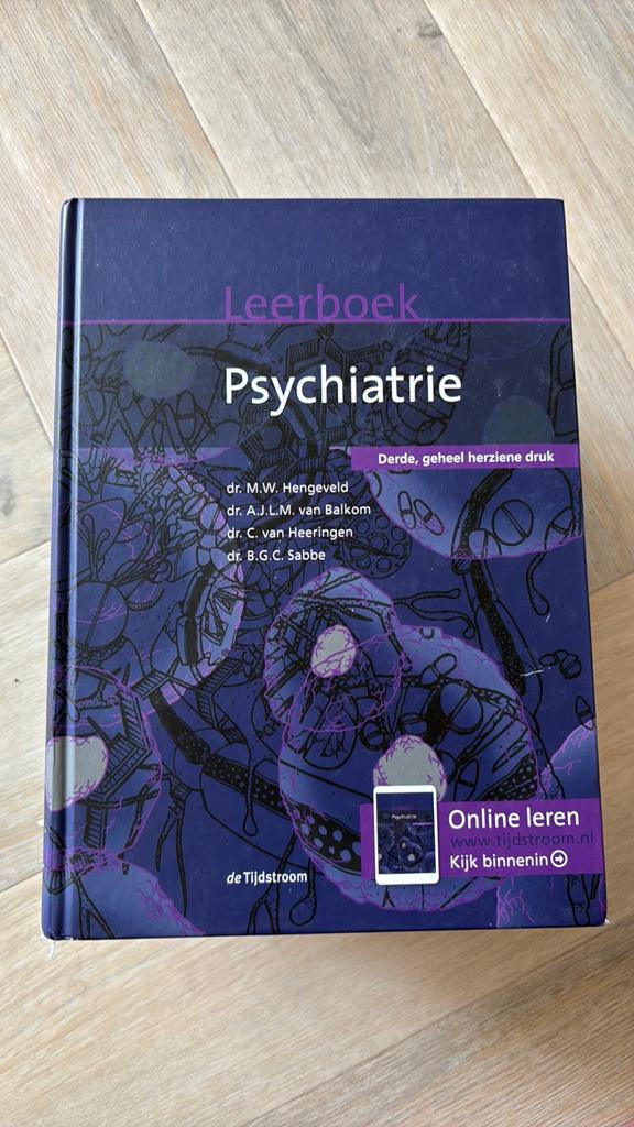 Leerboek Psychiatrie - Derde, geheel herziene druk, Ophalen of Verzenden, Gamma, Zo goed als nieuw, WO
