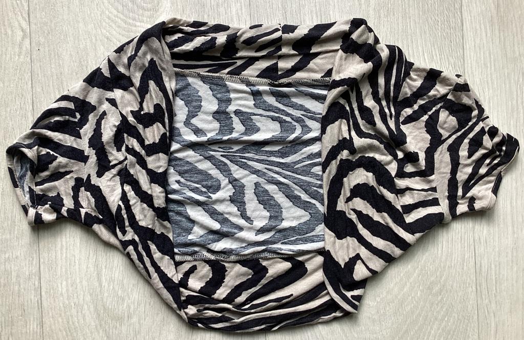 Bolero / kort vestje Maat M zwart/beige, Maat 38/40 (M), Zwart, Ophalen of Verzenden, Zo goed als nieuw