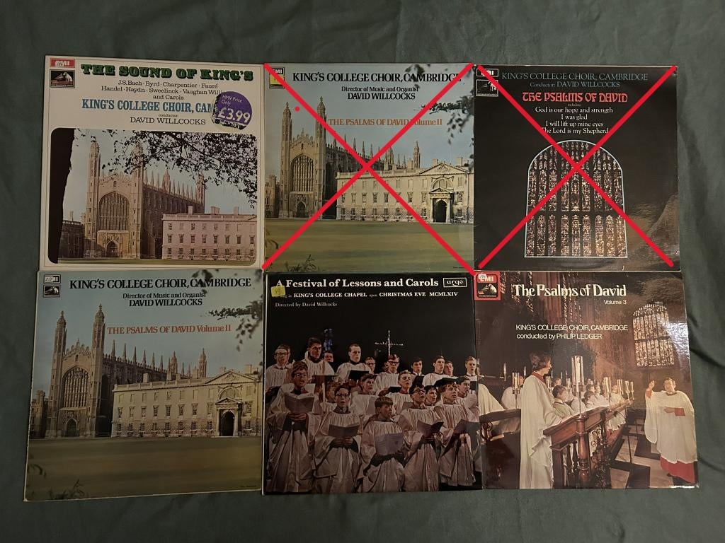 4 LP's King's College Choir (ook per stuk te koop), Cd's en Dvd's, Vinyl | Verzamelalbums, Ophalen of Verzenden, Gebruikt, 12 inch