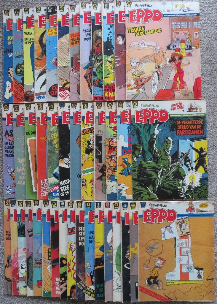 Eppo - stripbladen 1981, Boeken, Europa, Meerdere comics, Ophalen, Gelezen