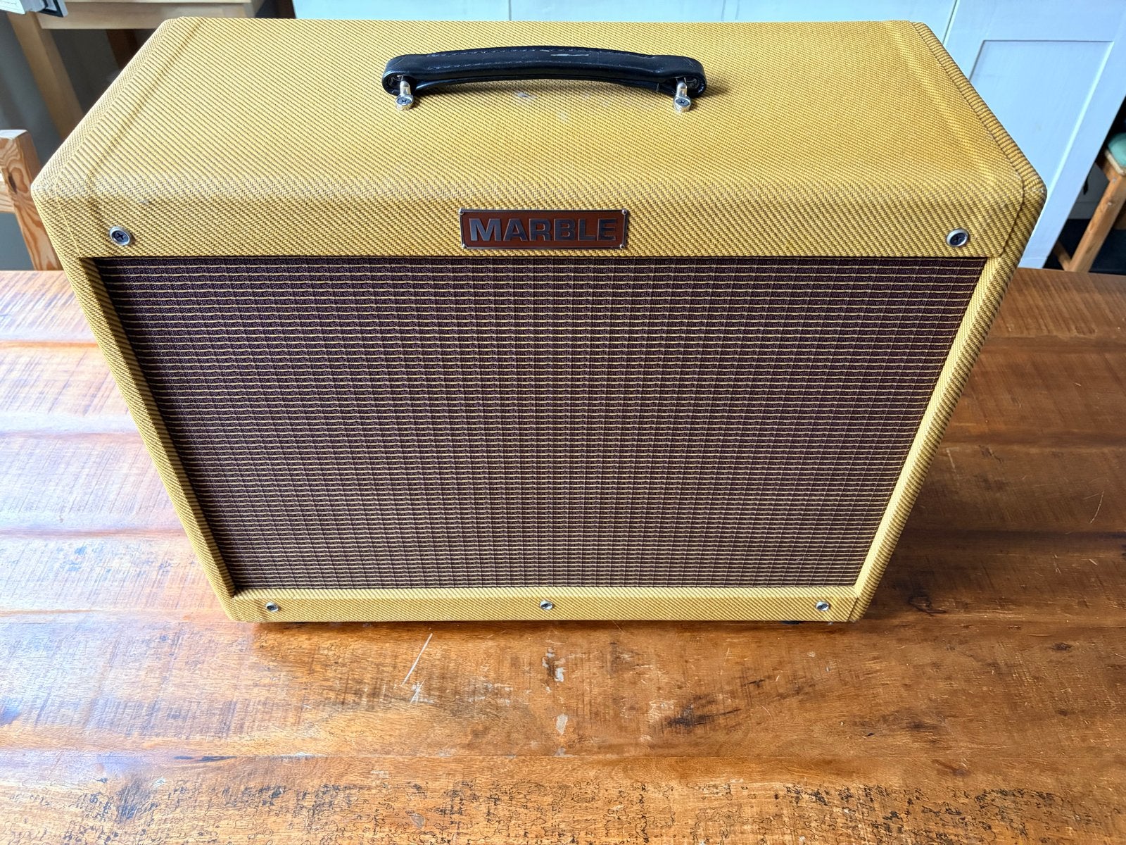 Marble 2x10” speakercab met Weber Alnico speakers, Ophalen, Zo goed als nieuw, Gitaar, Minder dan 50 watt
