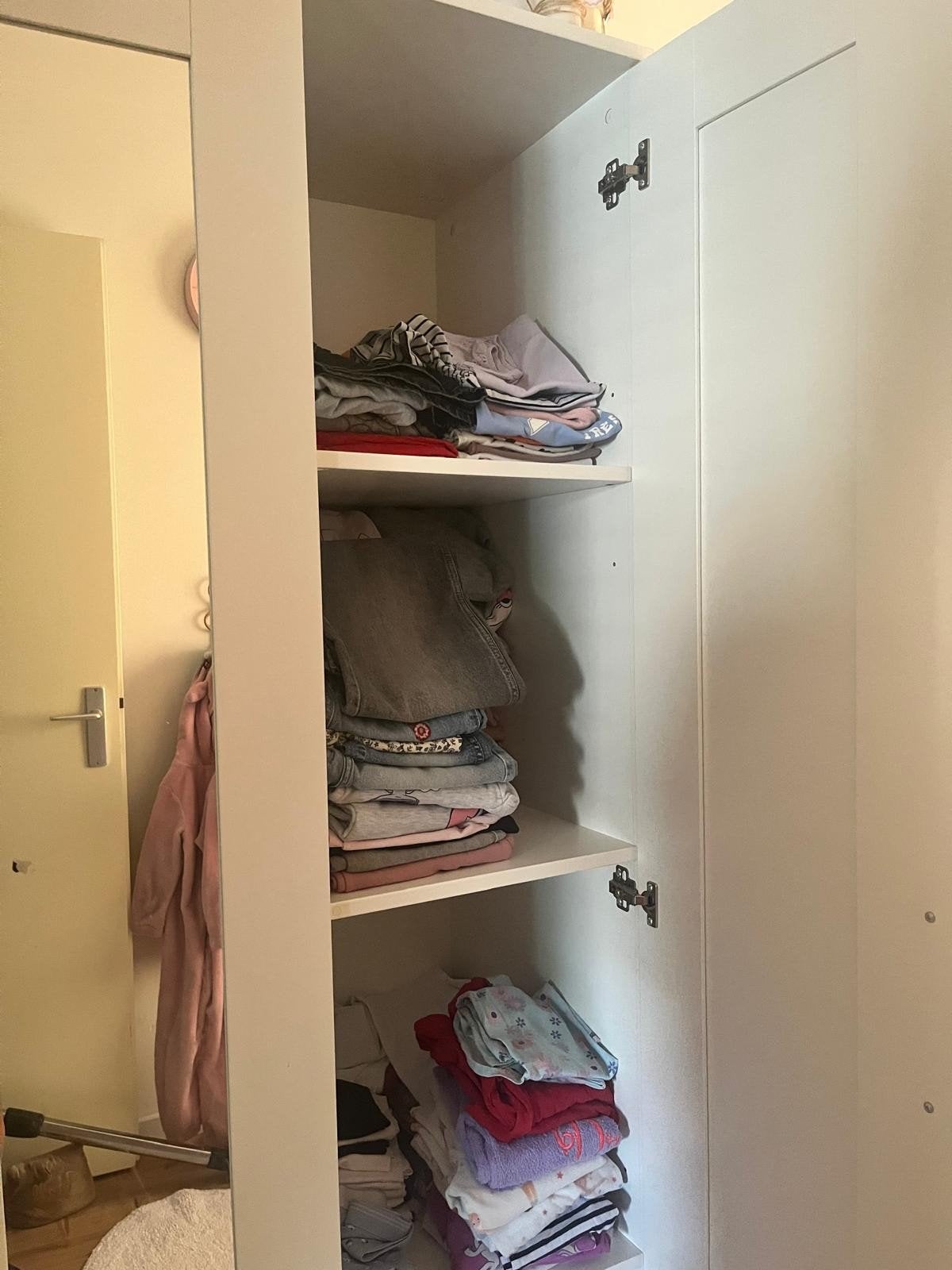 Brimnes kleding kast wit, Ophalen, Gebruikt, 100 tot 150 cm, 150 tot 200 cm