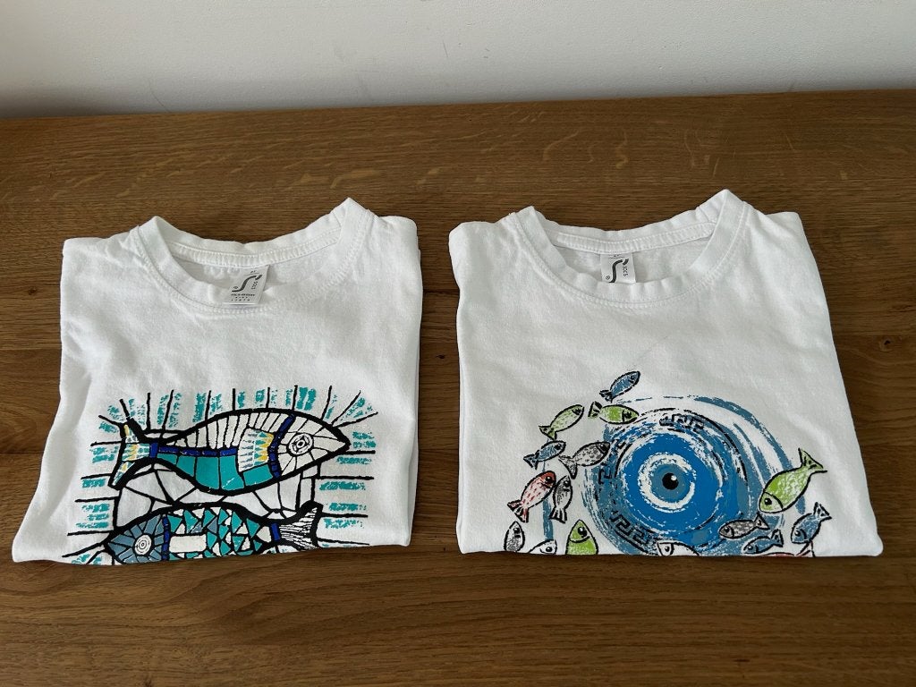 2 leuke Corfu Griekenland T-shirts, Maat 116, Nieuw!, Jongen of Meisje, Sol's, Nieuw, Ophalen of Verzenden