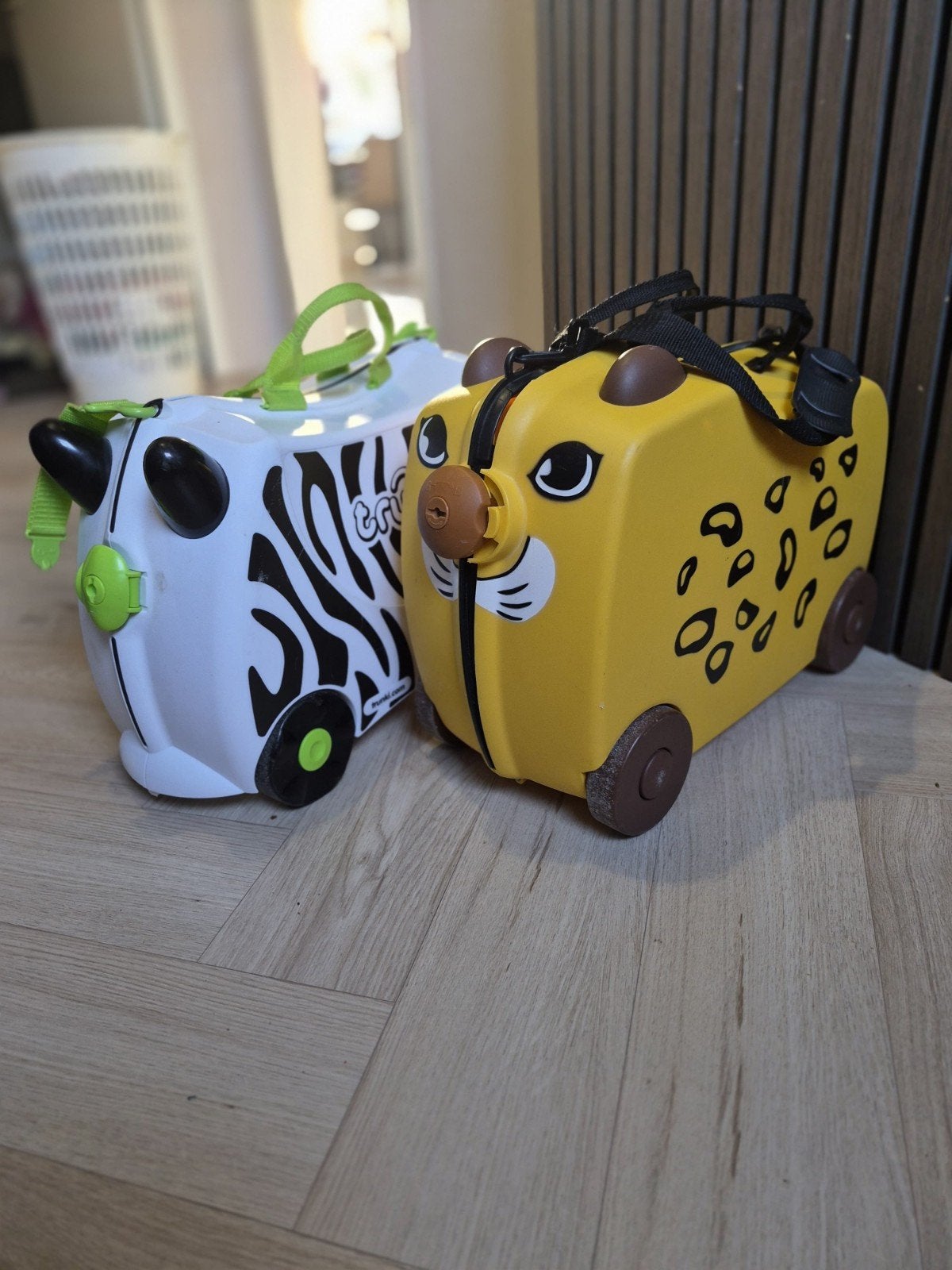Trunki Kinderkoffers: Zebra en Luipaard, Ophalen of Verzenden, Zo goed als nieuw