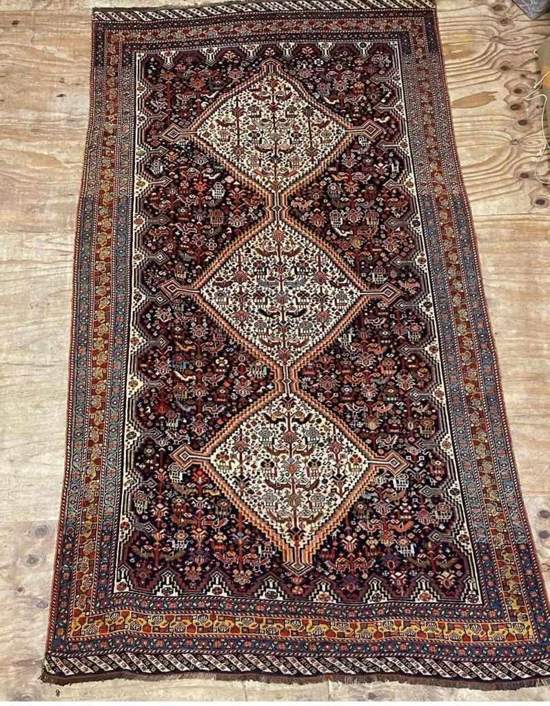 Exclusief Perzisch tapijt - Nomaden van Iran - 100% wol, Gebruikt, 150 tot 200 cm, 200 cm of meer, Ophalen of Verzenden