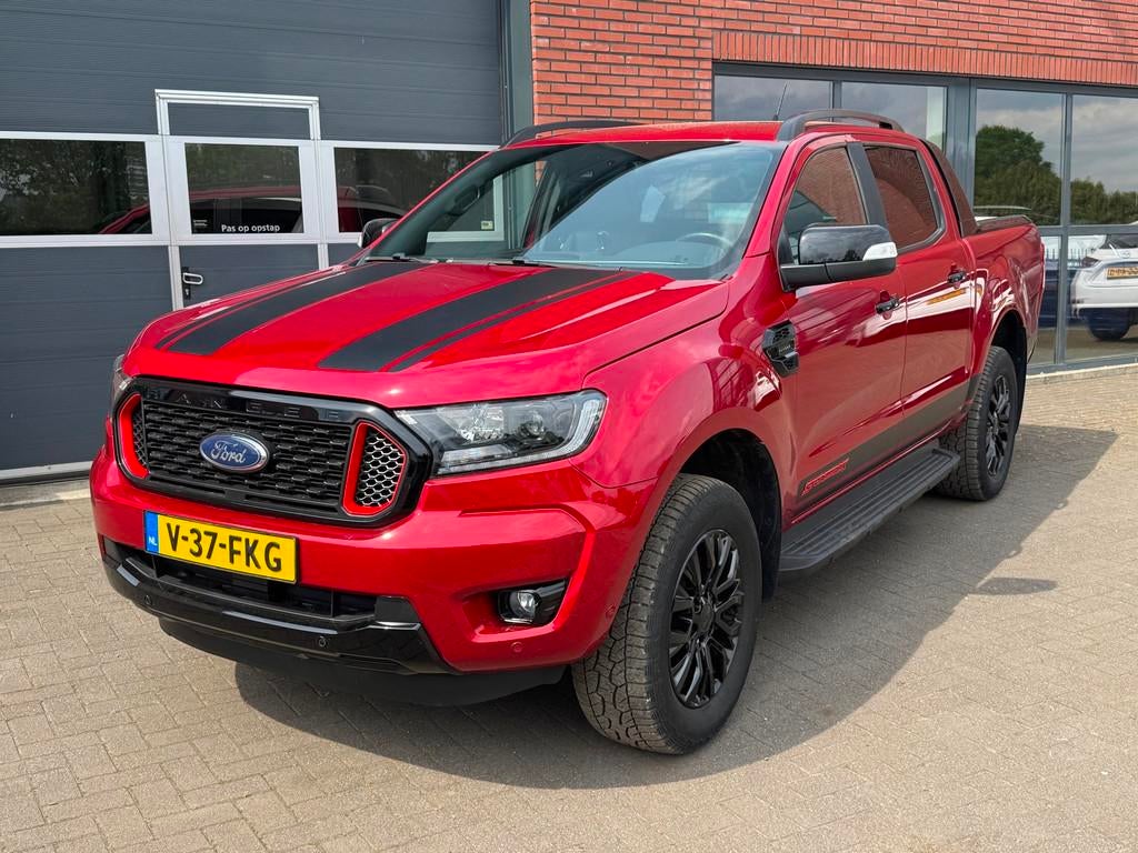 Ford Ranger 2.0 EcoBlue Wildtrak Supercab Cruise Carplay, Auto's, Automaat, Gebruikt, 4 cilinders, Leder en Stof