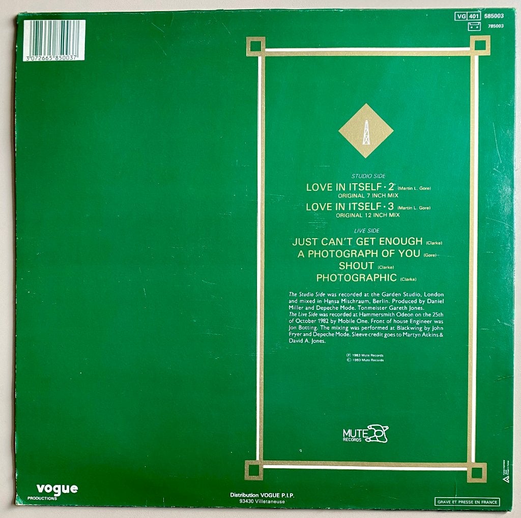 Depeche Mode - Love In Itself 2, 3 and Live T racks lp, Ophalen of Verzenden, Zo goed als nieuw, 12 inch, LP