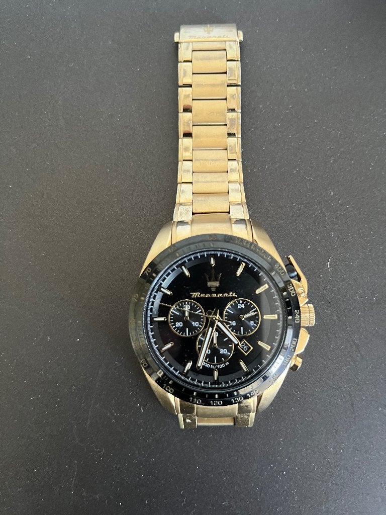Maserati heren horloge, Staal, Polshorloge, Zo goed als nieuw, Ophalen