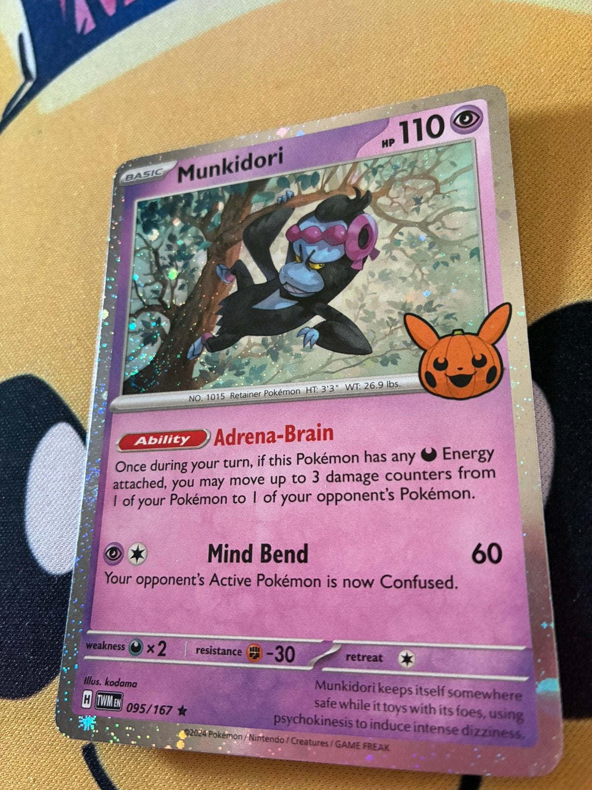 Munkidori 095/167 – Trick or Trade – Cosmos Holo – 2 Swirls, Ophalen of Verzenden, Zo goed als nieuw