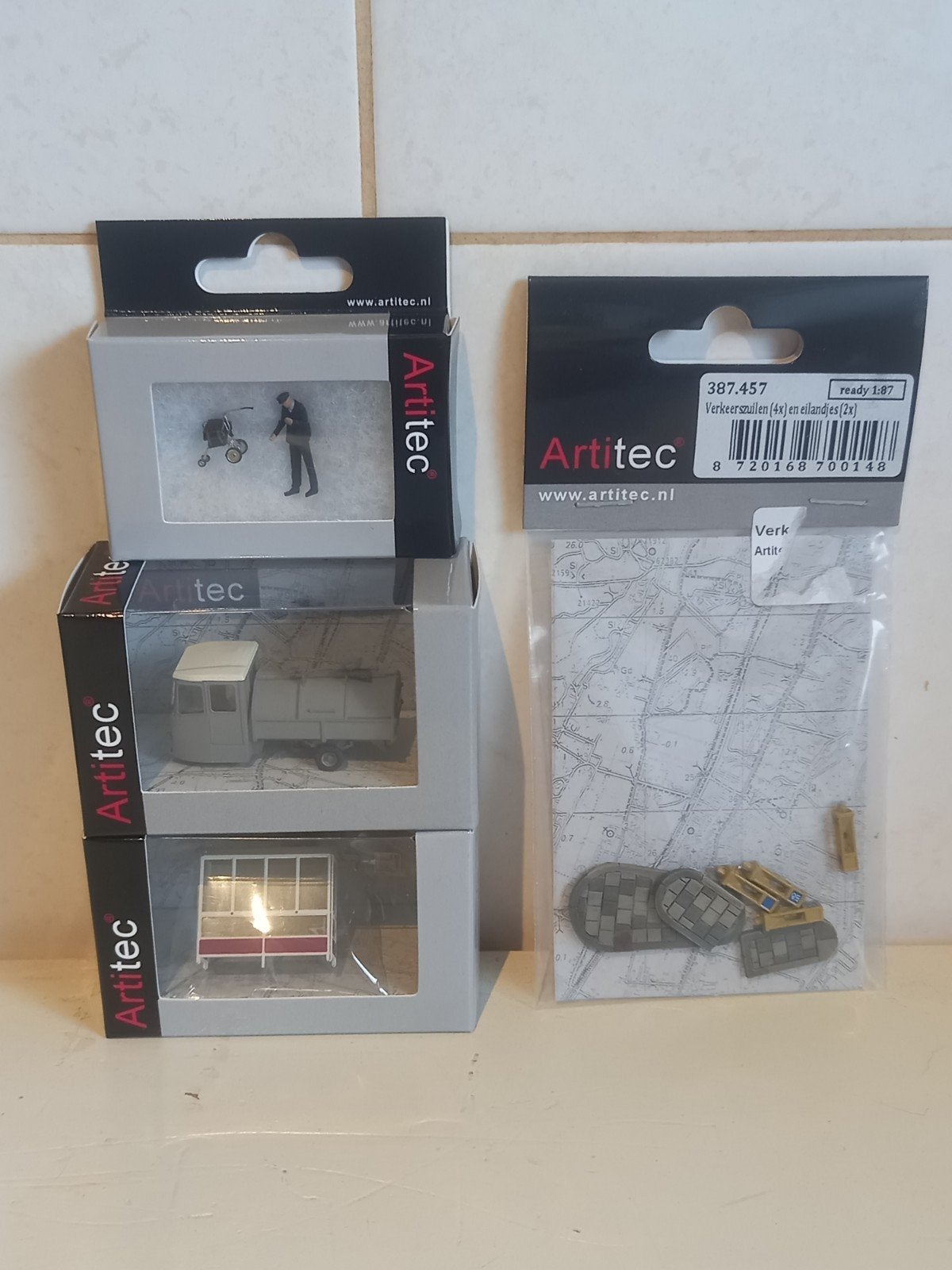 4 stuks Artitec HO Nederlands alles Nieuw Een koop samen, Ophalen of Verzenden, Nieuw, Brug, Tunnel of Gebouw, NS