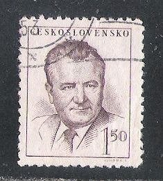 Tsjecho-Slowakije ; 552 President Gottwald, Verzenden, Overige landen, Gestempeld