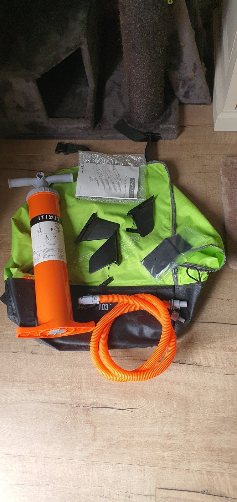 Mooie kayak/kano itiwit 2 persoons, Watersport en Boten, Kajaks, Ophalen, Opblaasbaar, Zo goed als nieuw, 2-persoons