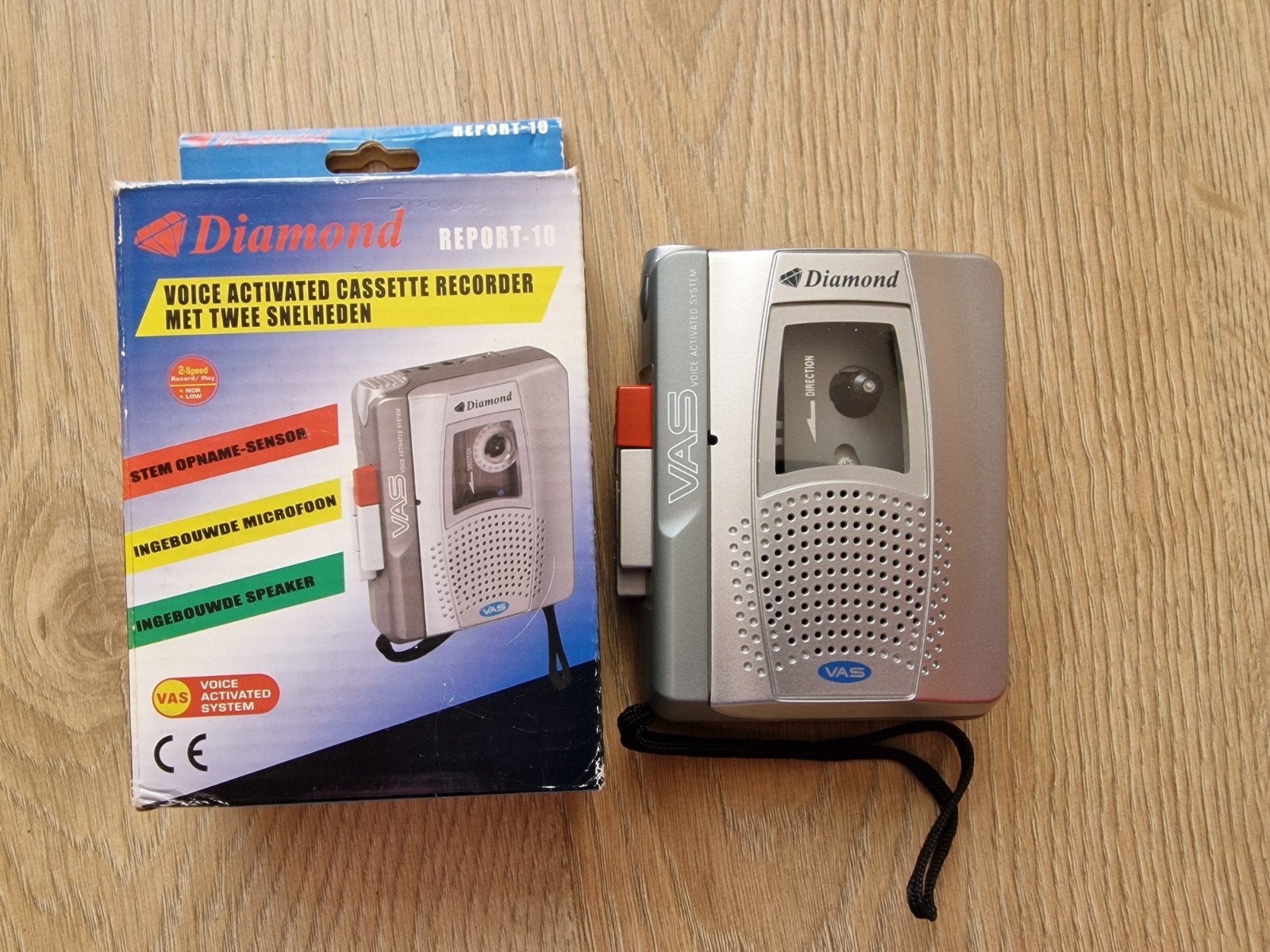 Diamond Report-10 Voice Activated Cassette Recorder, Ophalen of Verzenden