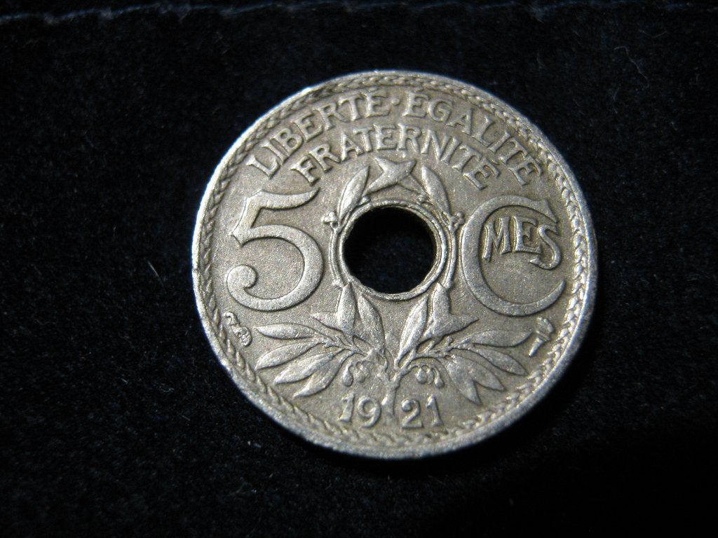 Frankrijk 5 Centimes 1921 #339, Ophalen of Verzenden, Frankrijk, Losse munt