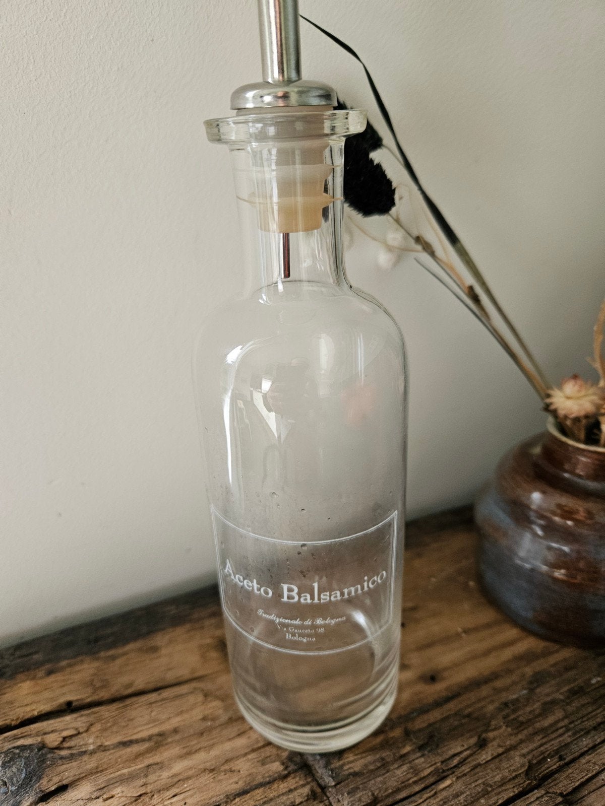 Rivièra Maison balsamico flesje, Ophalen of Verzenden, Zo goed als nieuw, Glas, Riviera Maison