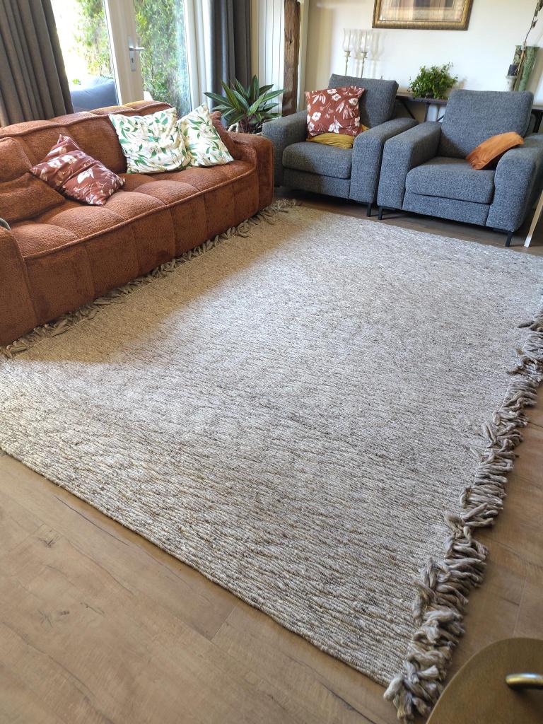 Wollen vloerkleed, Ophalen, 200 cm of meer, Zo goed als nieuw, 200 cm of meer