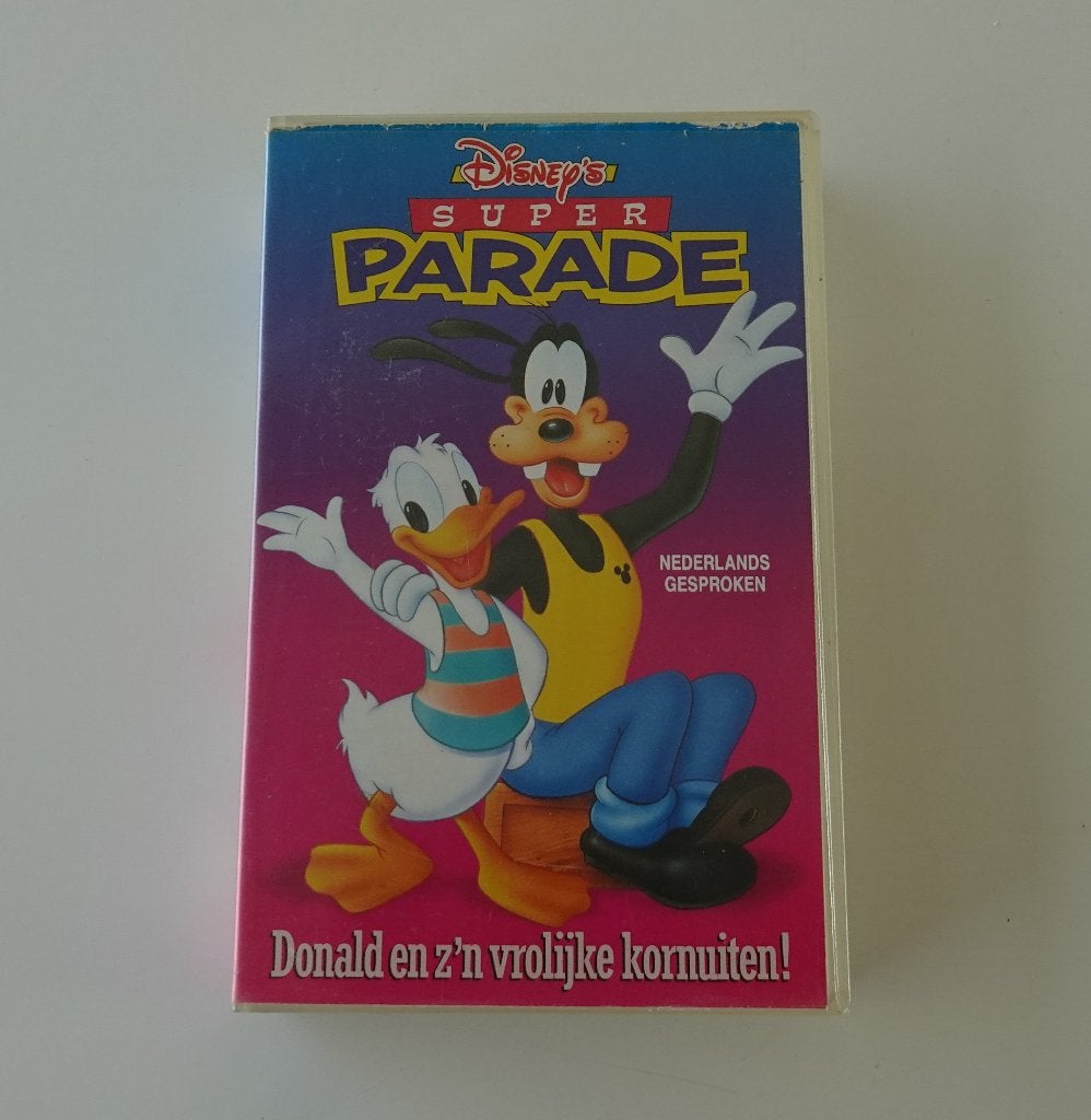 Disney's Super Parade : Donald En Z'n Vrolijke Kornuiten, Cd's en Dvd's, VHS | Kinderen en Jeugd, Alle leeftijden, Ophalen, Zo goed als nieuw