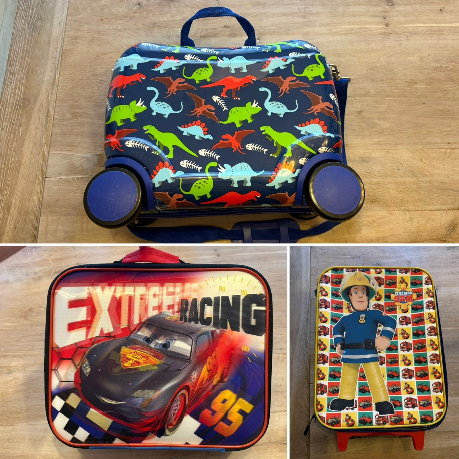 Kinder (rol) koffer 3x, Hard kunststof, Minder dan 50 cm, Ophalen of Verzenden, Zo goed als nieuw