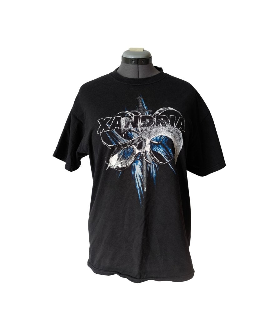 vintage xandria graphic band t shirt large, Kleding | Heren, T-shirts, Maat 52/54 (L), Fruit of the loom, Zwart, Ophalen of Verzenden