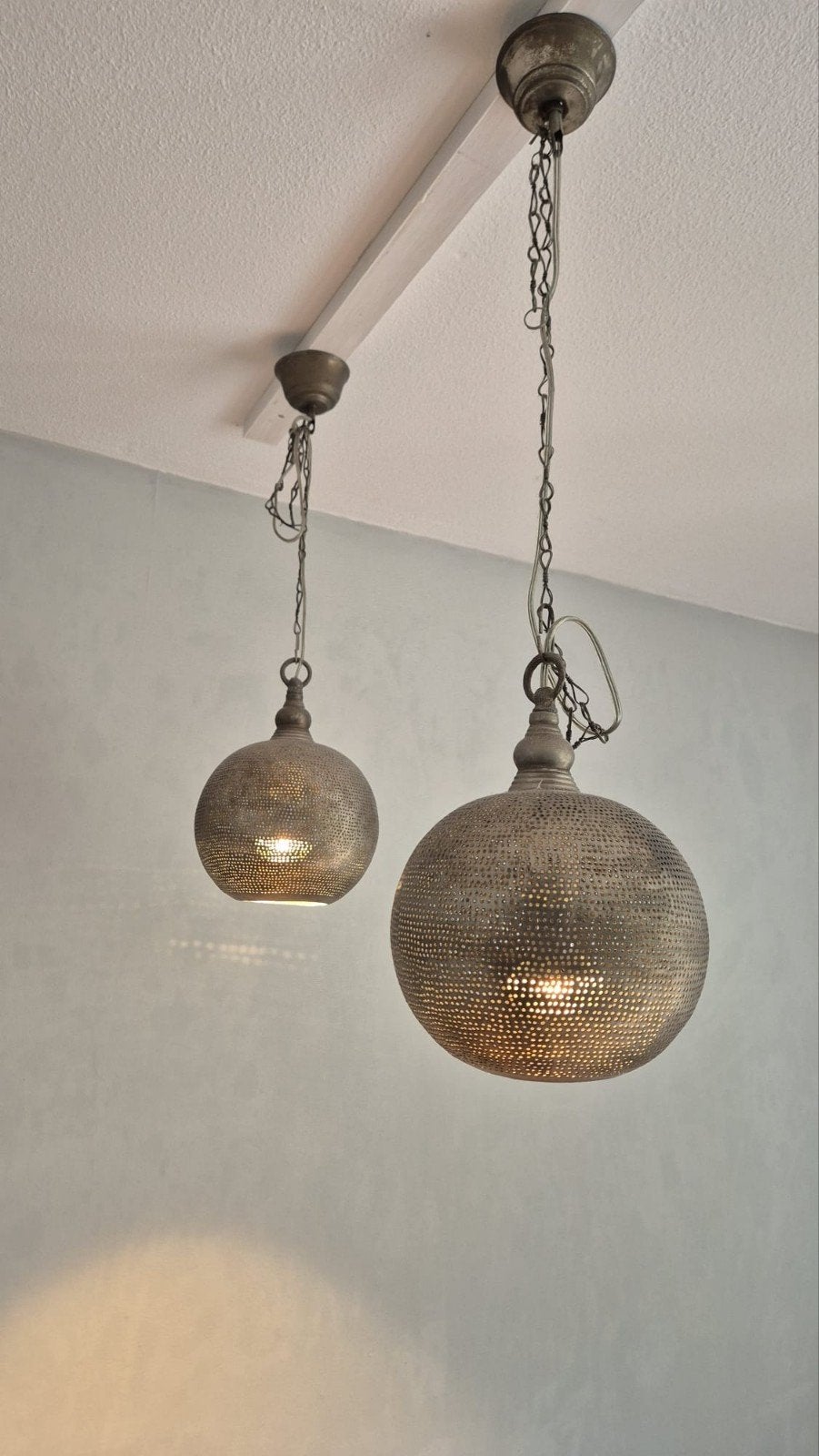 2 oosterse lampen, Ophalen, Metaal