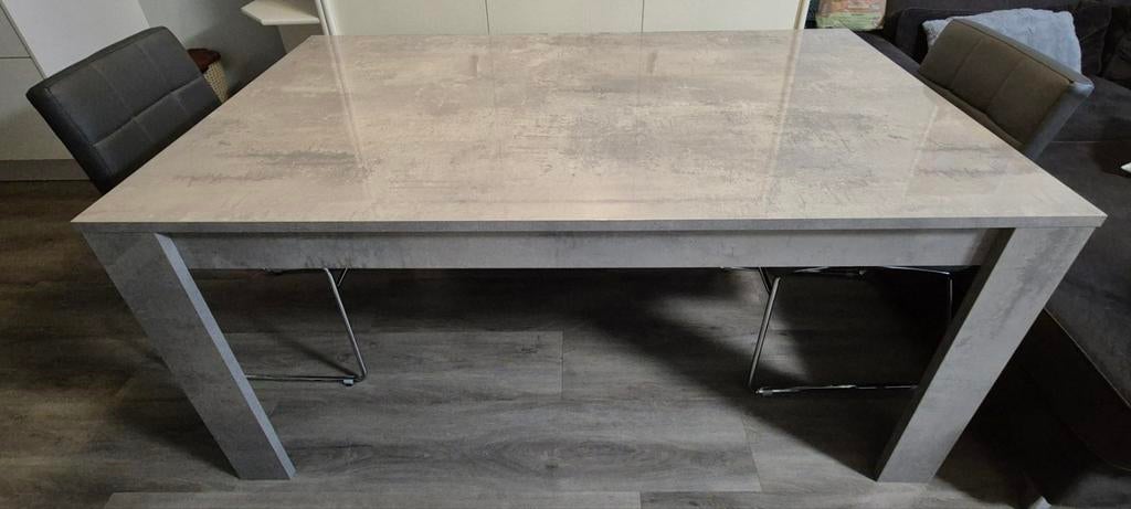 Hoogglans eettafel, Huis en Inrichting, Tafels | Eettafels, Zo goed als nieuw, 50 tot 100 cm, 150 tot 200 cm, Rechthoekig, Ophalen