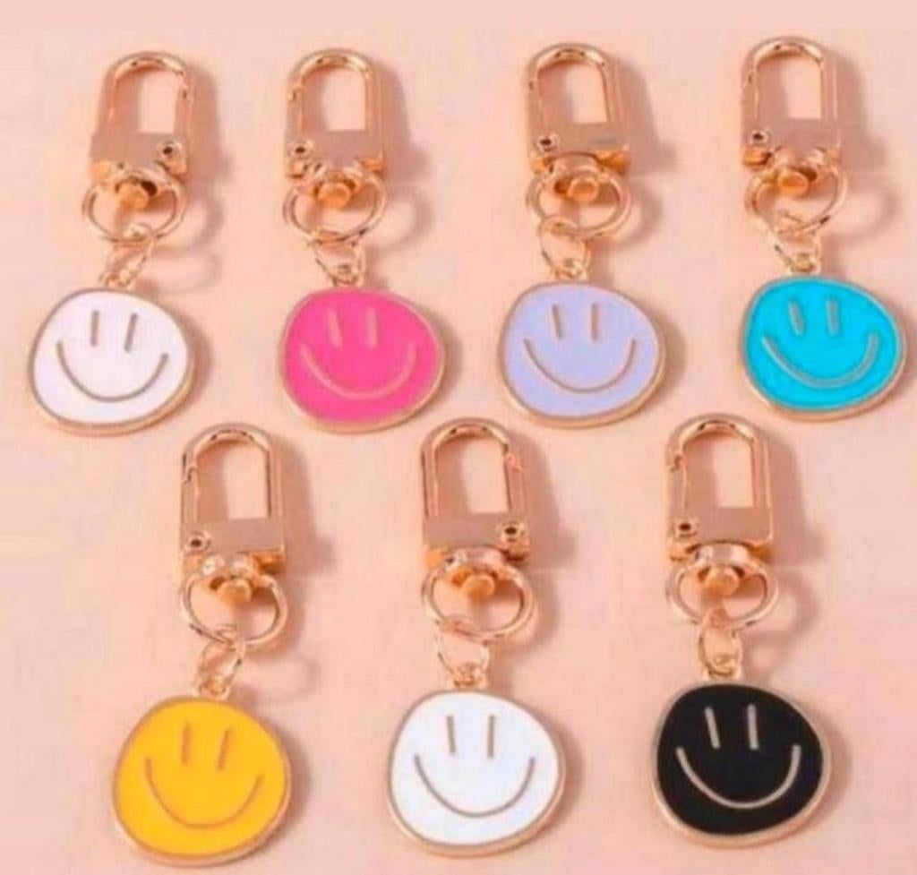Blije emaile Smiley Sleutelhanger of Tashanger., Ophalen of Verzenden, Nieuw