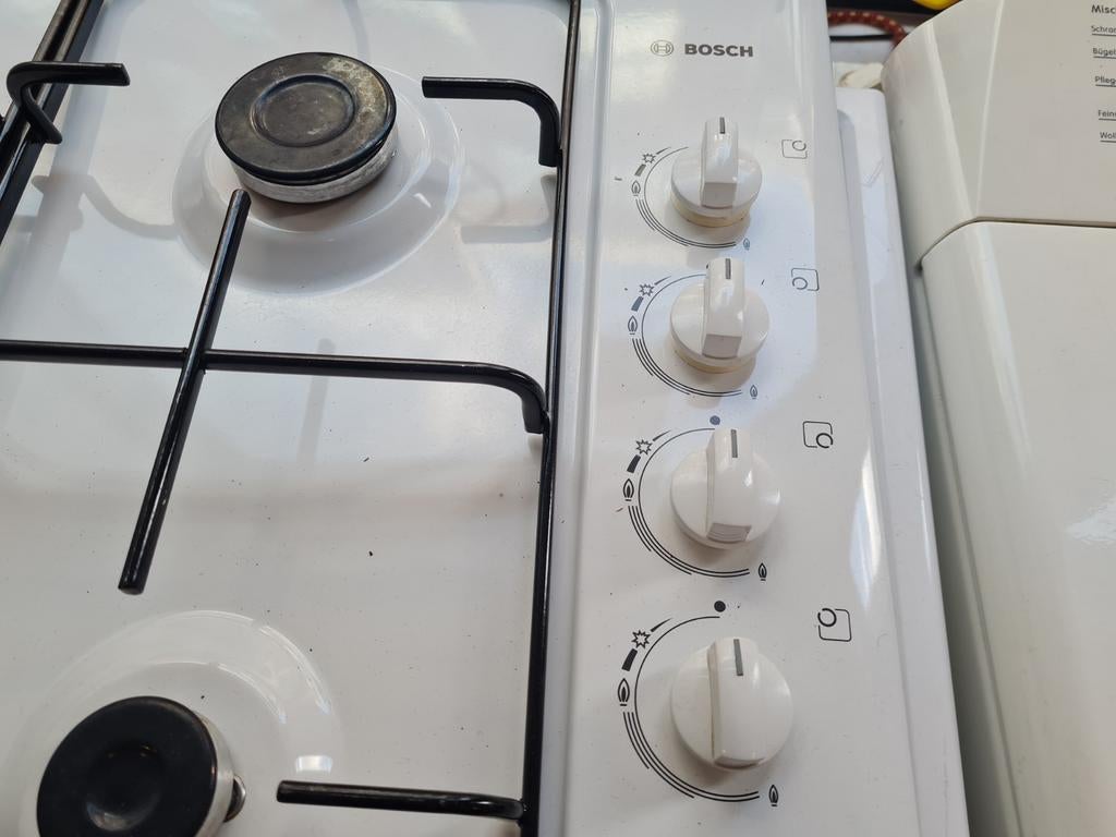 Bosch gaskookplaat 4 pites, Zo goed als nieuw, Inbouw, Gas, 4 kookzones