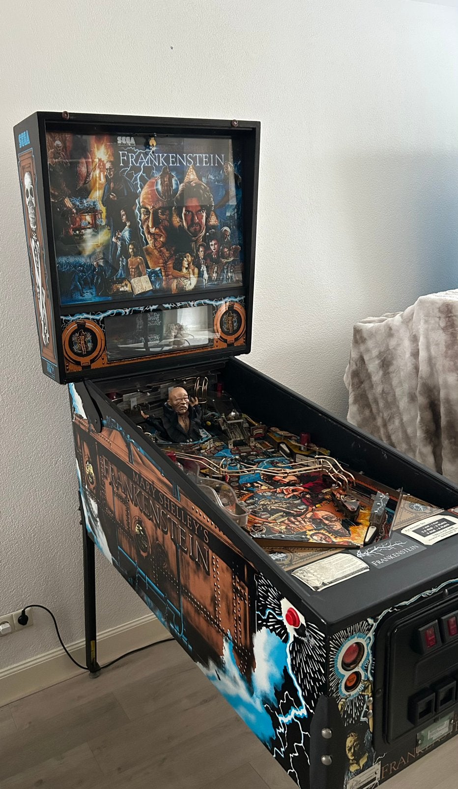 Frisse Sega frankenstein flipperkast, Ophalen, Gebruikt, Flipperkast, Stern