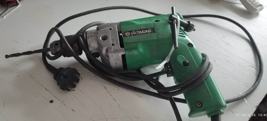 Hitachi boormachine, 220 V. / 400 Watt, Ophalen, Gebruikt, Overige typen, Overige merken