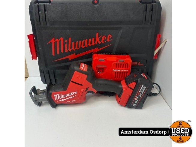 Milwaukee M18 FHZ-502X M18 6.0accu + lader |  netjes, Milwaukee, Zo goed als nieuw, Support@milwaukee.com, Milwaukee Electric Tool Corporation, 13135 W. 
Lisbon Road, Brookfield, WI 53005
USA