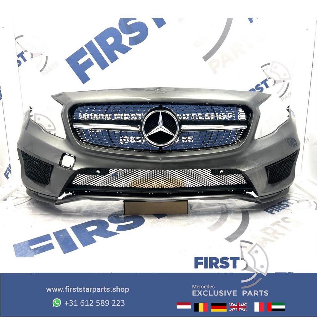 W156 BUMPER X156 GLA AMG VOORBUMPER ZWART WIT GRIJS PRE FACE, Gebruikt, -, Voor, Ophalen of Verzenden