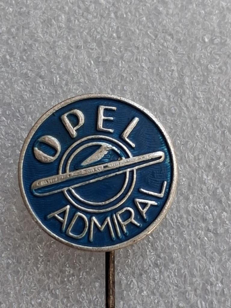 Speldje Opel Admiral oldtimer blauw, Verzamelen, Speldjes, Pins en Buttons, Ophalen of Verzenden, Gebruikt, Transport