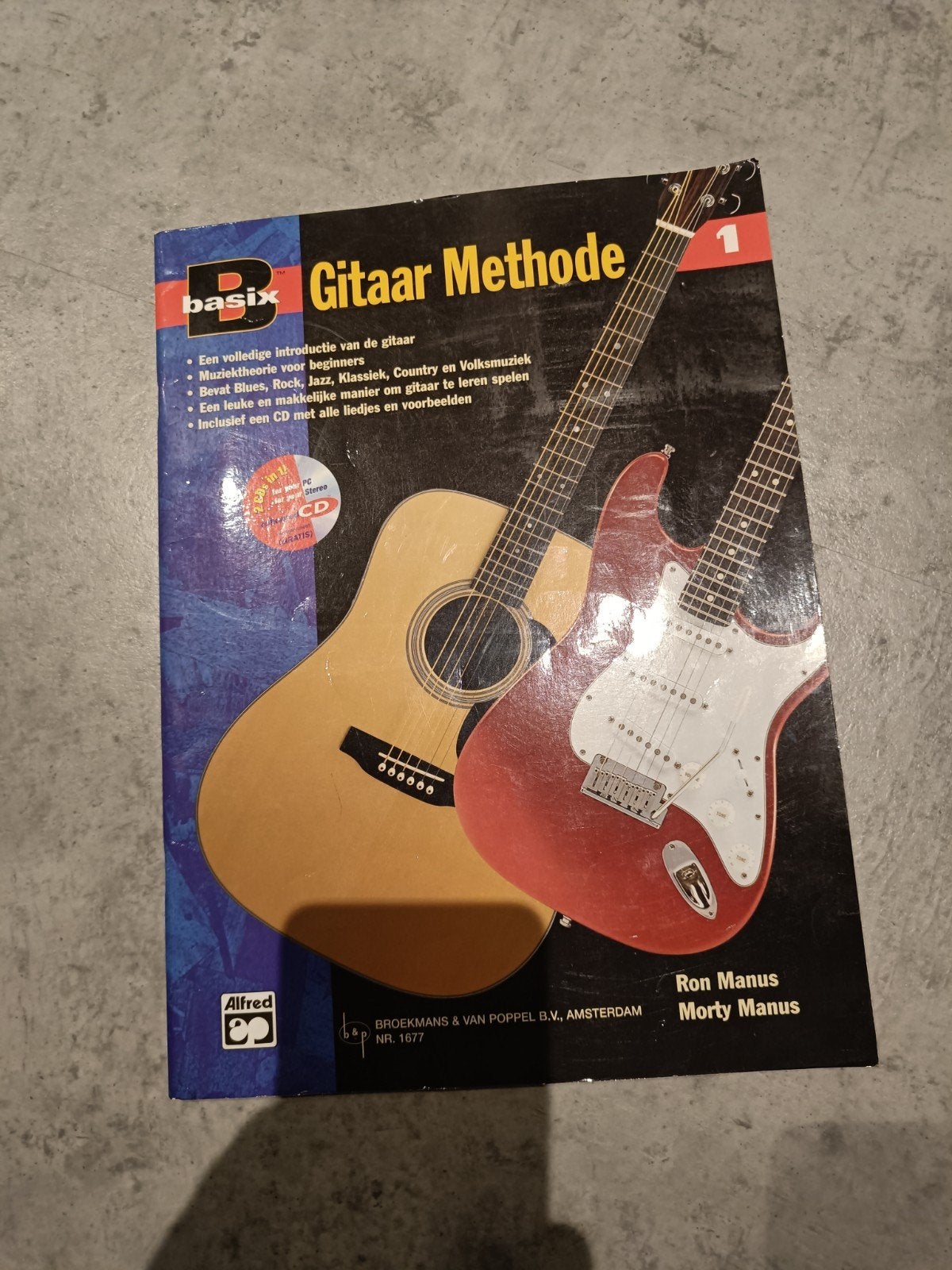 Basix Gitaar Methode 1 - Leer gitaar spelen, Muziek en Instrumenten, Bladmuziek, Overige genres, Les of Cursus, Ophalen of Verzenden