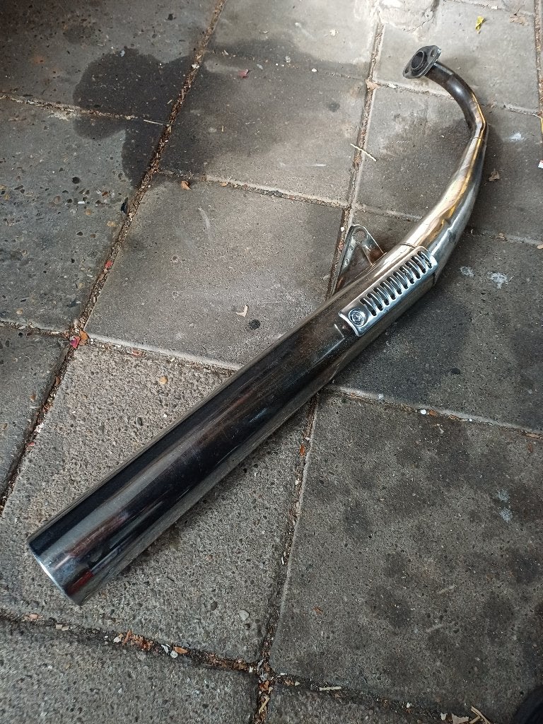 Honda mb mb5 chromen luhao uitlaat, Ophalen of Verzenden, Gebruikt, Uitlaat, Honda mb mb5 luhao