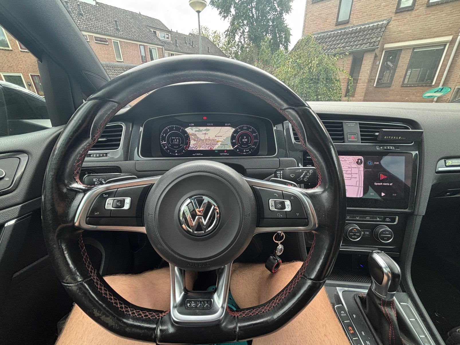 Volkswagen Golf 2.0 TSI 169KW 3D DSG 2014 Zwart, Auto's, Stof, 4 cilinders, Zwart, 300 pk