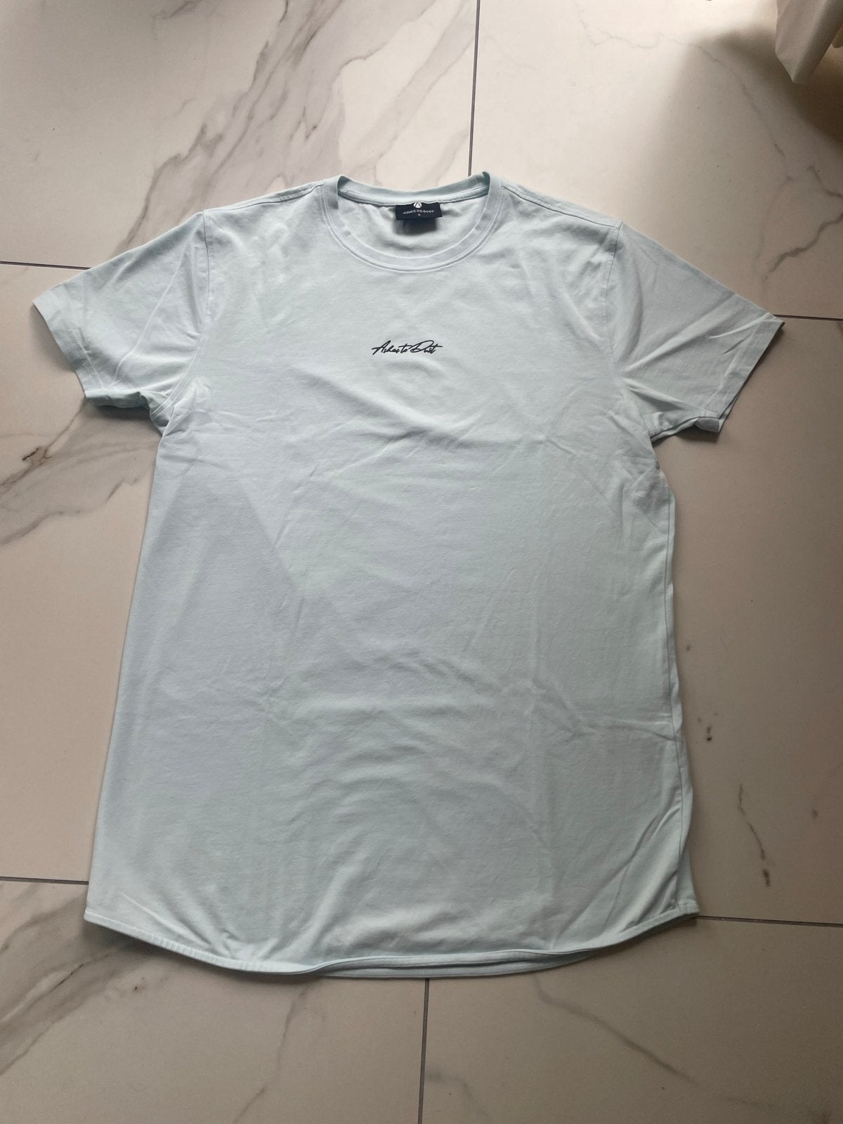 Ashes to Dust  lichtblauw t-shirt heren maat M, Kleding | Heren, T-shirts, Ophalen of Verzenden, Zo goed als nieuw, Maat 48/50 (M)