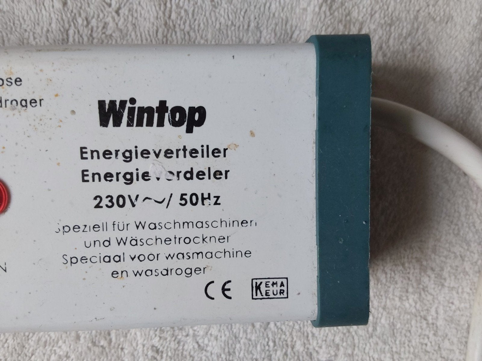 WINTOP ENERGIEVERDELER  WASMACHINE DROGER BOILER VEILIGHEID, Ophalen of Verzenden